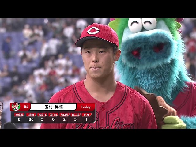 カープ・玉村昇悟投手ヒーローインタビュー 6月3日 オリックス・バファローズ 対 広島東洋カープ
