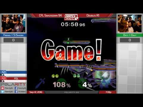 CFL Smackdown 94 Melee - Firenze + Shaden vs Oaty + Envy - Doubles Winners Bracket