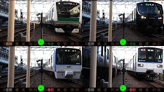【相鉄・JR直通線開業4日目！】相鉄線二俣川駅上り・朝ラッシュ定点観測(7時25分～8時30分)【川越、大宮、赤羽行き収録！】※発車標再現付き