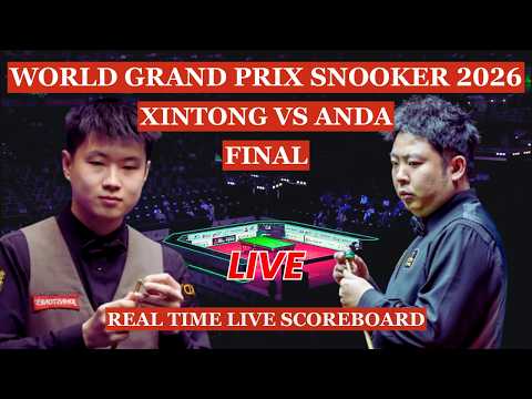 Zhao Xintong vs Zhang Anda Live Scores | World Grand Prix Snooker 2026 Final