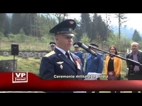 Ceremonie militara la Sinaia