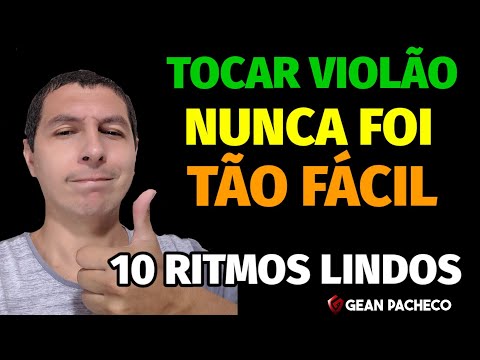 Top 10 RITMOS FÁCEIS para TOCAR no VIOLÃO INICIANTE. A melhor aula de BATIDAS FÁCEIS da internet