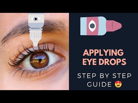 How to use eye drops properly | Patients Step by Step guide. | Easy tips to use eye drops.