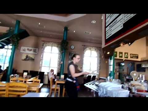 Decin Hlavni Nadrazi Lunch- Fried Cheese and a local beer!