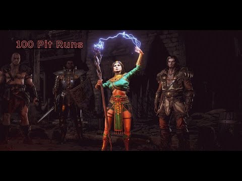 Diablo 2 Resurrected: 100 Pit Runs - 3 godly drops! | SZN