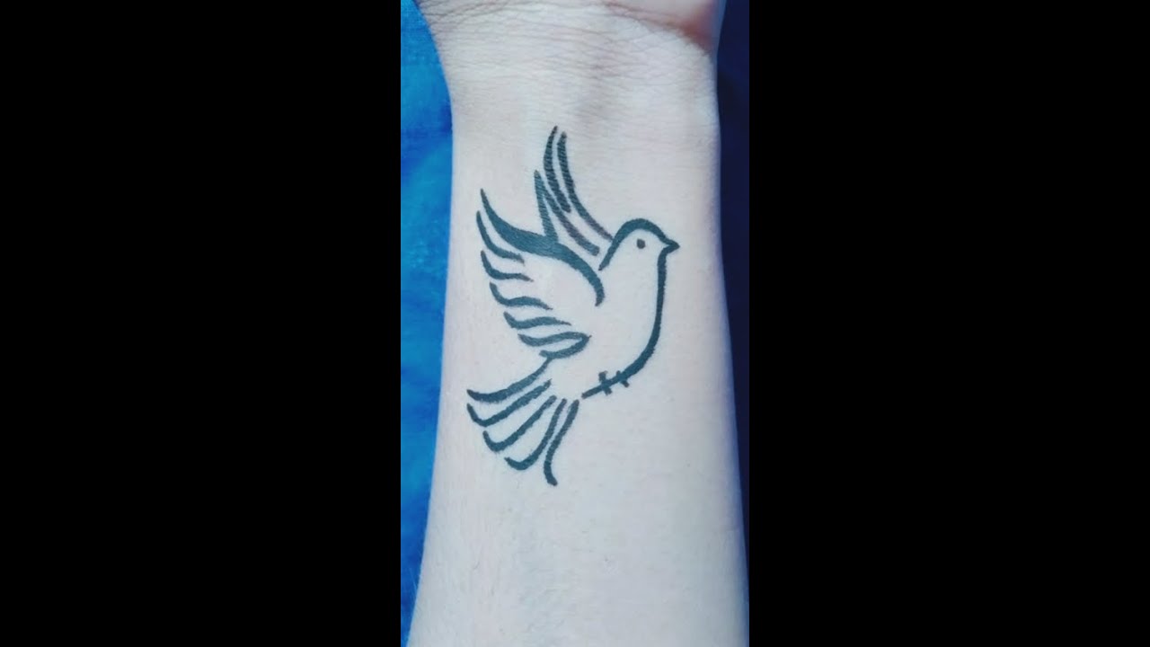 Easy & Beautiful Bird Tattoo Design|| #Shorts #Birds Lover