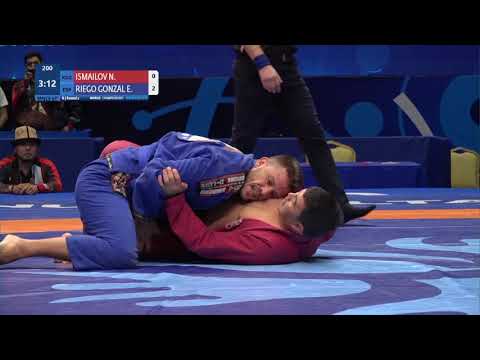 Round 2 Men's GP Gi - 100 kg: N. ISMAILOV (KGZ) v. E. RIEGO GONZAL (ESP)