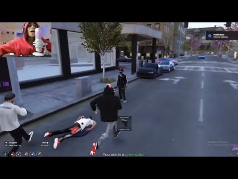 DD Osama and SugarhillDdot run down opps for playing notti bop in gta district 10 rp