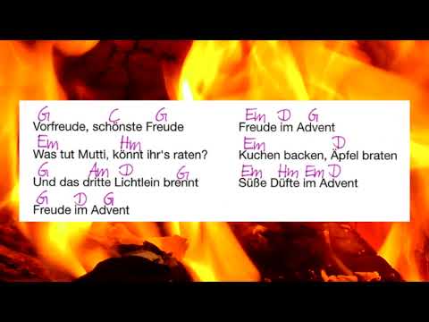 Vorfreude schönste Freude - Weihnachtslied - Text Akkorde - Campfire Music - Musikschach