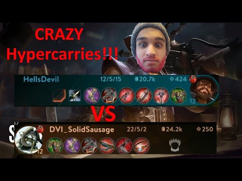 CRAZY battle of the HYPERCARRIES!!! Vainglory 5v5