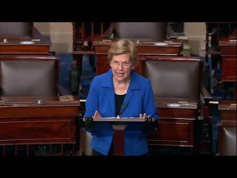 Senator Elizabeth Warren Floor Speech on renaming bases named for the Confederacy Video