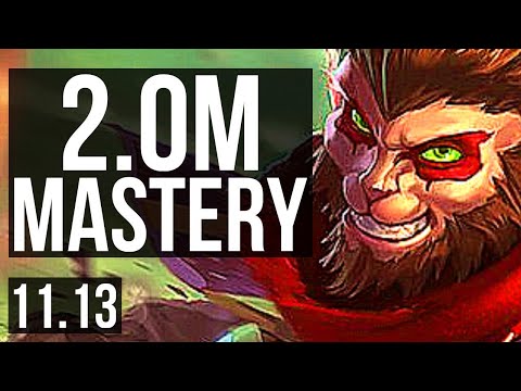 WUKONG vs LUCIAN (TOP) | 2.0M mastery, 3/0/2, 900+ games | KR Master | v11.13