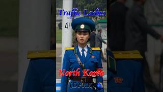 👮‍♀️ Traffic Ladies of Pyongyang (North Korea) 🚗 #Shorts