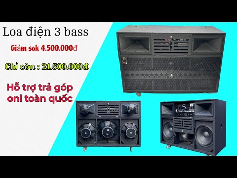 Loa điện 3 bass công suất lớn PL 2418 phiên bản giá 21.500k