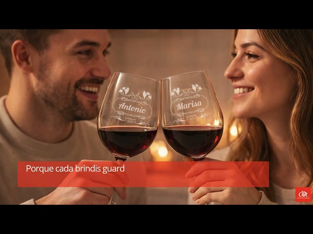 Vídeo relacionado con Wanapix | Pack 2 Copas de Vino Personalizadas | Estuche de Regalo Incluido | Copa de Cristal Grabada para Vino | Con Nombre o Texto | Pack de Copas de Cristal | Flowers
