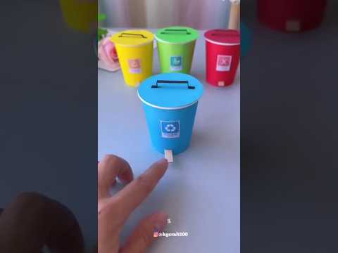 HOW TO CRAFT A TINY RECYCLE BIN!