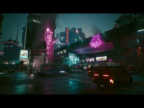 [4K] cyberpunk 2077 v2.1 | Streets Of Night City, Lizzies Bar | cinematic | Ambiance | DLSS 3.5