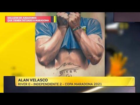 Especial Golazos de Jugadores que Tienen Tatuados a Maradona - Planeta Gol