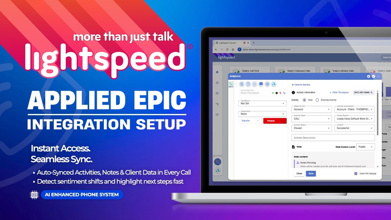 Applied Epic Integration Setup | Lightspeed Voice Tutorial
