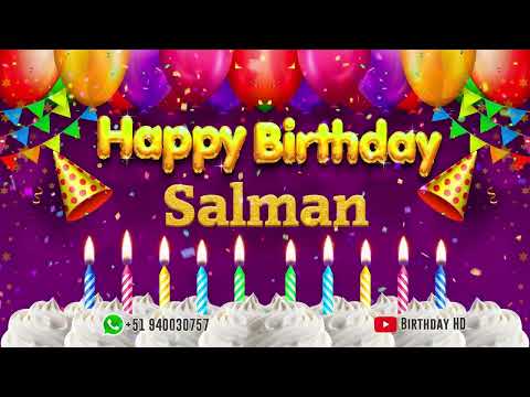 Salman Happy birthday To You - Happy Birthday song name Salman 🎁