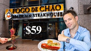 Eating at Fogo de Chão. UNLIMITED Steak in NYC for $59
