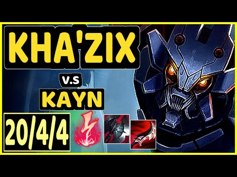 KHA'ZIX vs KAYN - 20/4/4 KDA JUNGLE GAMEPLAY - EUW Ranked GRANDMASTER