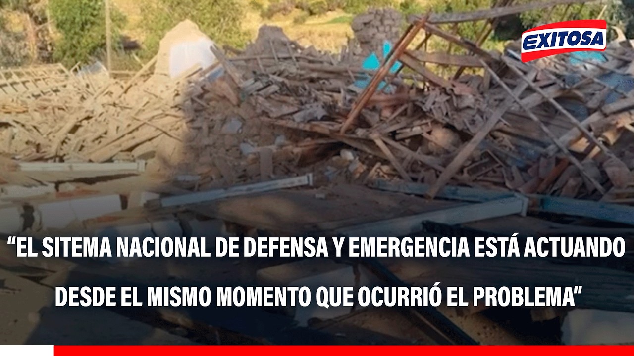 🔴🔵 Sistema de Defensa y Emergencia actuó desde que ocurrió sismo en Chupaca, según viceministro