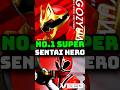 No 1 Ranked Sentai Ranger Powerrangers Redranger No1sentaigozyuger Shorts Supersentai Henshin