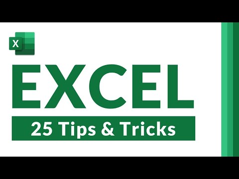 Top 25 Microsoft Excel Tips and Tricks