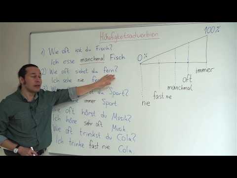 Almanca Temel A1/A2 Ders - 40 Almanca "Asla, Hiç, Bazen, Sık Sık, Her Zaman" -  Häufigkeitsadverbien