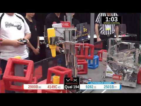 2015 VRC Arts Q194 - 2900B 4149C vs 9282 2501B - 34 to 59 - VEX Worlds 2015 - Arts Division