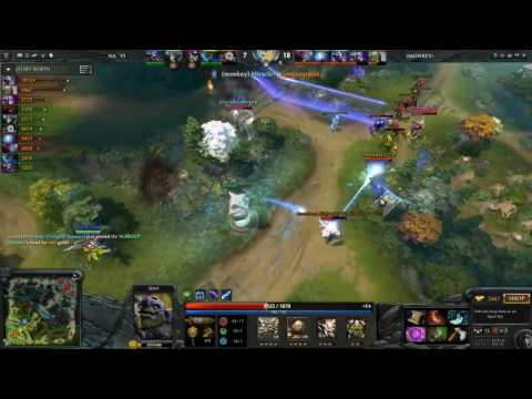 Dendi (shadow fiend) vs -miracle (templar) solo mid. 9K mmr