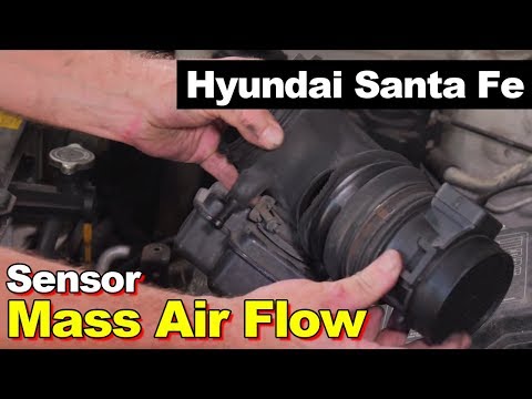 Mass Airflow Meter Sensor on a Hyundai Santa Fe 2001-2006
