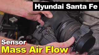 Mass Airflow Meter Sensor on a Hyundai Santa Fe 2001-2006