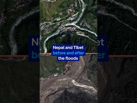 Nepal and Tibet before and after the floods | DW News