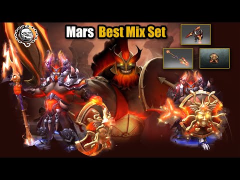 Dota 2 Mars Best Mix Set Immortal God's Mercy + Progenitor's Bane