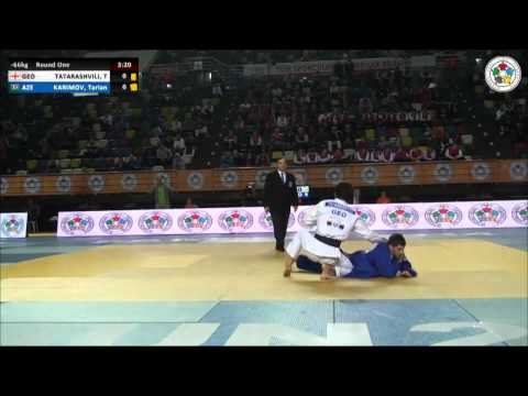 Tornike TATARASHVILI (GEO) Vs Tarlan KARIMOV (AZE) - Judo Grand Prix Samsun 2014 [-66kg]