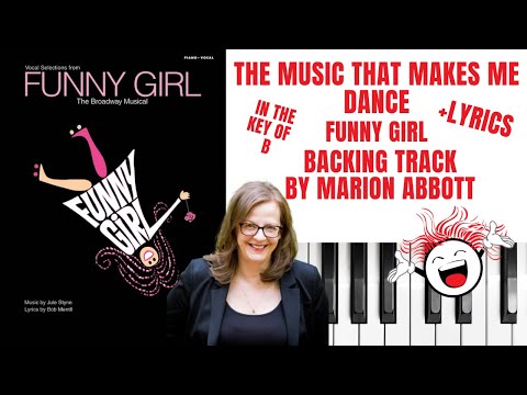 The Music That Makes Me Dance (Funny Girl) - Backing Track & Lyrics 🎹 *B*