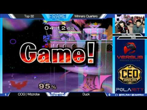 Frame One – Winners Quarters: COG|Wizzrobe (C. Falcon) vs. Duck (Samus)