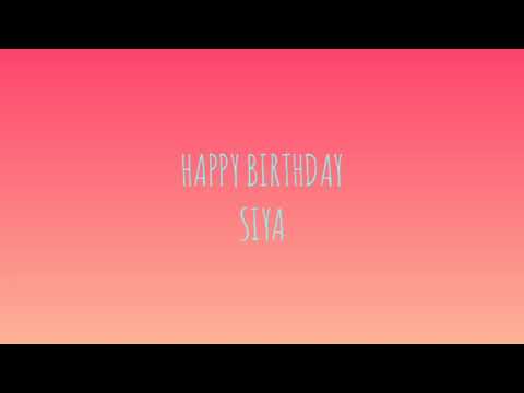 happy birthday Siya .....from rose and me