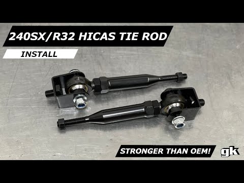 Gktech 240sx R32 Hicas Tie Rod Replacement Kit - Install