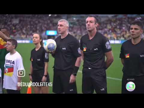 Torcedores de todo o Brasil cantaram o Hino do RS no jogo solidário no Maracanã em prol dos Gaúchos.