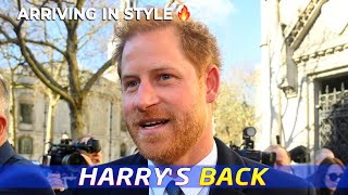 Arriving in Style Prince Harry's Back video