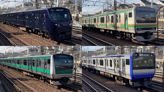 【120km/hオーバー有り】横須賀線・湘南新宿ライン・相鉄直通線 迫力の高速通過集【速度付き】