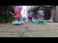 Peppa Pig Disco Peppa VTech Pull Back Skater Cat And Paw Patrol Zoomer Marshall TRIPLE DESTRUCTION