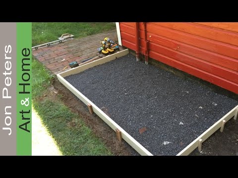 Pour A Concrete Slab