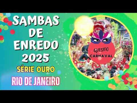 CD OFICIAL SAMBAS DE ENREDO 2025 SÉRIE OURO RJ - RIO DE JANEIRO