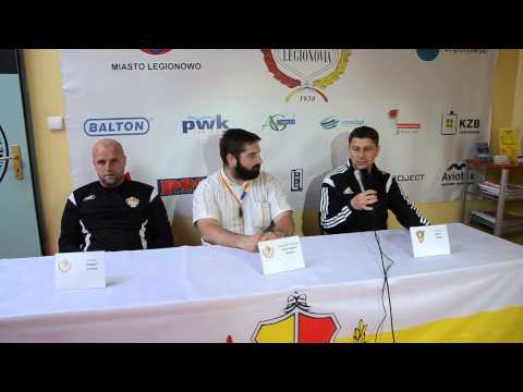 Konferencja prasowa po meczu KS Legionovia KZB Legionowo - Górnik Wałbrzych