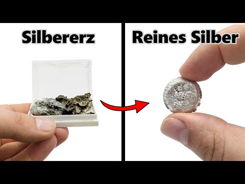 SILBER aus echtem SILBER-ERZ herstellen  [𝟰𝗞] | JJChemistry