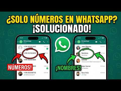 Solución WhatsApp No Muestra los Nombres de Mis Contactos 2026
